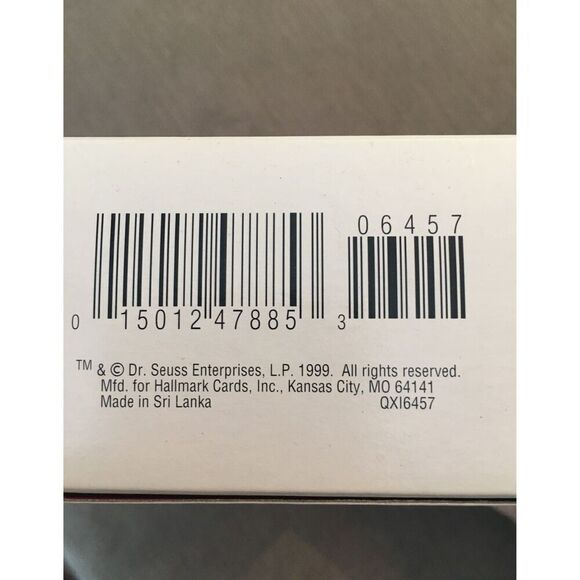 Bundle Sale 3 for $15 | Hallmark The Cat in the Hat Christmas Ornament (1999) - Picture 6 of 7